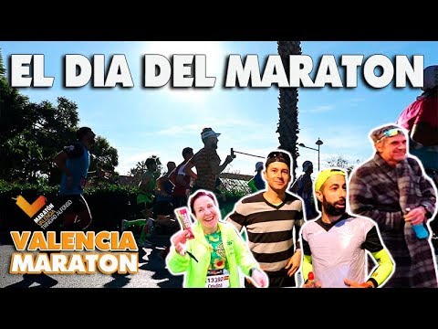 EL DIA DEL MARATON DE VALENCIA 😜.