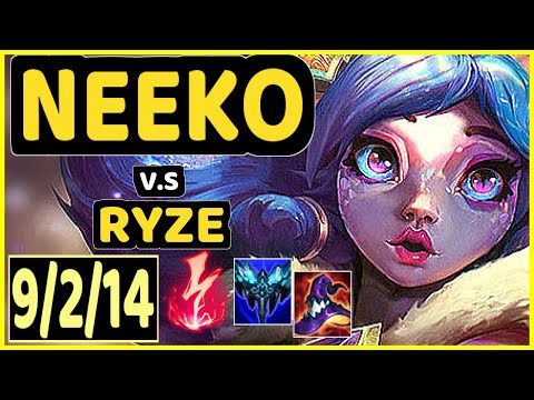 NEEKO vs RYZE - 9/2/14 KDA MID GAMEPLAY - EUW Ranked GRANDMASTER