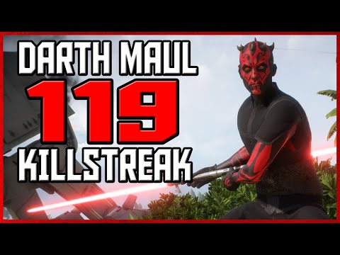 Star Wars Battlefront 2 - Darth Maul 119 Killstreak/Gameplay on Hoth! [PS4]