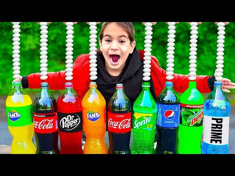 Kleiner Junge testet ALLE GETRÄNKE vs MENTOS 😱 (unglaublich)