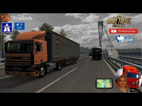 Euro Truck Simulator 2 (1.35) Austria to Germany Linz to Nuremberg Promods v2.41 + DLC's & Mods