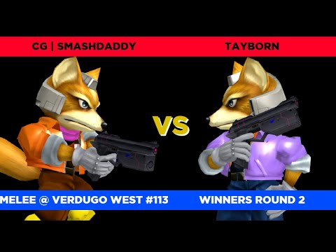 CG | Smashdaddy (Red Fox) vs. Tayborn (Blue) - Verdugo West #113 Winners Round 2 SSBM