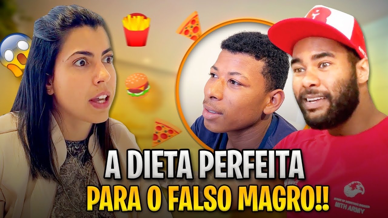A DIETA PARA O FALSO MAGRO PERDER BARRIGA E GANHAR MASSA!