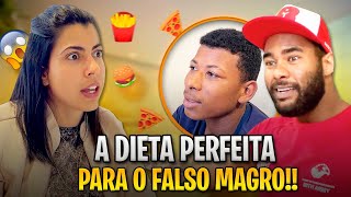 A DIETA PARA O FALSO MAGRO PERDER BARRIGA E GANHAR MASSA!