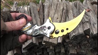 1 Cheap Karambit and 2 Expensive Karambits (Folders) - The Dragon Karambit ($13-20) Knife Review
