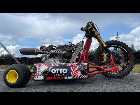 450cc Drift trike rakennusta ja teippausta