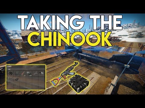 TAKING THE CHINOOK CRATE AND ONLINE RAIDING ON WIPE DAY! - Rust Survival #56