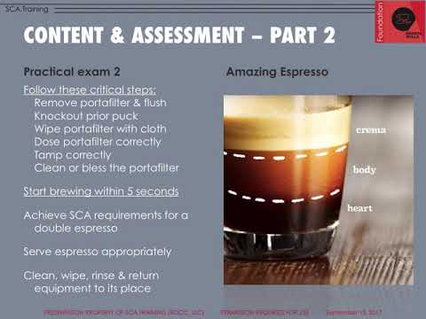 SCA Barista Foundation Module - Part 6 - Sharing my old PowerPoint slides with content explanations