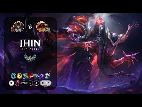 Jhin ADC vs Sivir - KR Challenger Patch 13.18