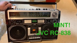 Video thumbnail for JVC RC-838 Unboxing. MINT! VIntage Ghetto Blaster Radio Cassette Boombox by retro_ restos