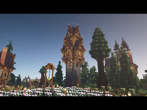 Fantasy Clocktower - Minecraft Build Process