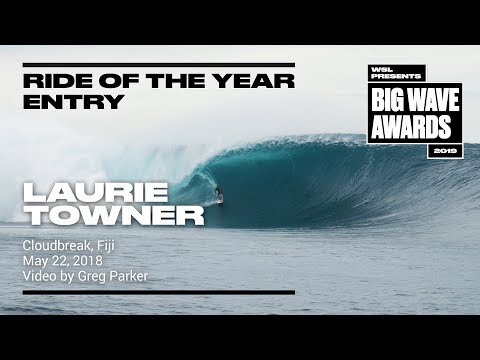 Laurie Towner at Cloudbreak - 2019 Ride of the Year Entry - WSL Big Wave Awards
