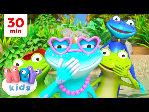 Der Frosch wäscht die Füße nicht 🐸 | Lieder mit Tieren für Kinder | HeyKids Kinderlieder TV