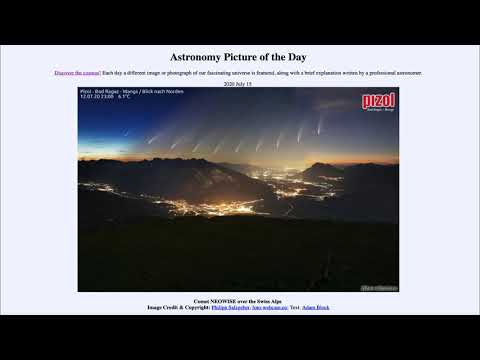 2020 July 15 - Comet NEOWISE over the Swiss Alps