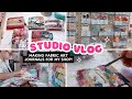 Making Fabric Art Journals For My Shop Mini Hobby Lobby Haul Day In My Life STUDIO VLOG