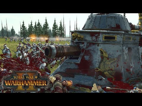 RIFLES, CANNONS, TANK - Empire vs Dwarfs // Total War: Warhammer II Online Battle