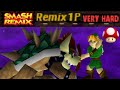 Smash Remix Classic Mode Remix 1P Gameplay With Giant Young Link VERY HARD