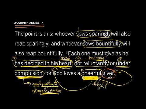 Why Do You Give to the Church? 2 Corinthians 9:6–11, Part 1