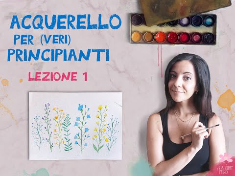 Acquerello per veri principianti - lezione 1 - materiali e primi passi