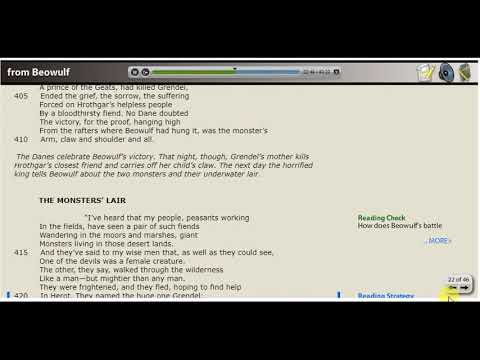 Beowulf Battle with Grendel Audio