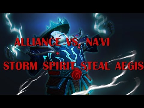 Storm Spirit steal Aegis/ Aliance vs NaVi  [The International 4 / Dota 2]