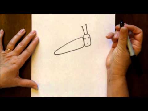 How to Draw a Cartoon Grasshopper Step-by-Step Drawing...