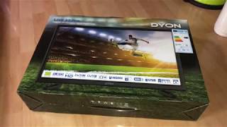 Dyon Live 22 Pro 22 Zoll Fernseher Full-HD, Triple Tuner, DVB-T2 H.265 unboxing und Montage