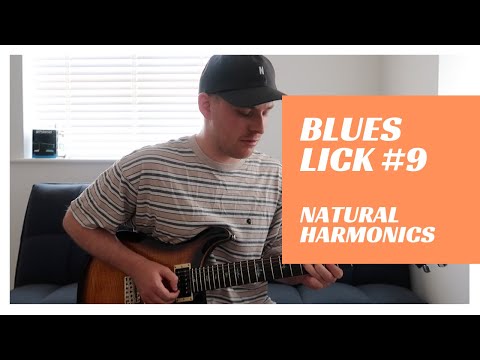 Blues Guitar Lick Lesson #9 - Natural Harmonics