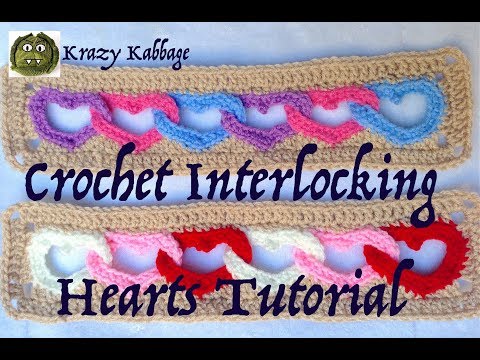 How to Crochet Linked Hearts