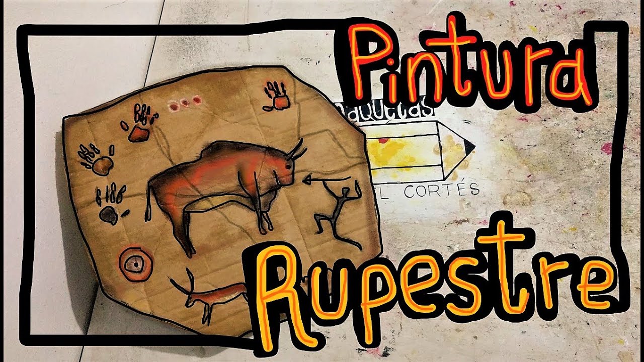 Pintura Rupestre Maqueta de Cartón