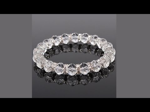 Vídeo - Bracelete de Cristal - Azul