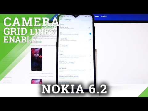 How to Turn On Camera Grid Lines in Nokia 6.2 (2019) - Use Stabilization Frames