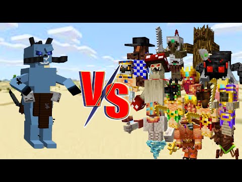 Molag Bal VS All Bosses In Villagers And Monsters Legacy | Minecraft
