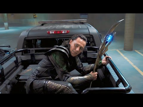 The Avengers (2012) - Loki Escaping With Tesseract Scene