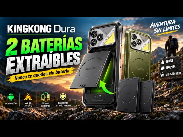 Cubot KingKong Dura 4G 8 GB 128 GB 6,88" Negro video