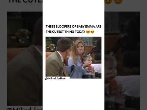 This Bloopers of baby Emma are cutest thing in Friends !!😍😂 #rachel #emma #friendstvshow