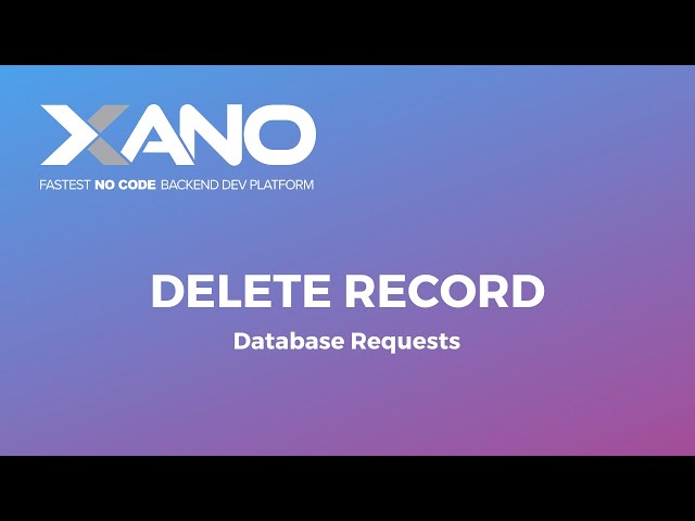Delete Record