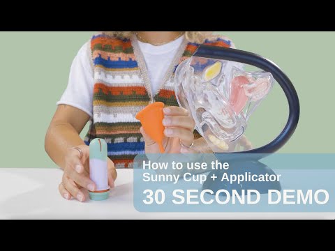 Sunny Cup + Applicator Demonstration (Menstrual Cup with Applicator)