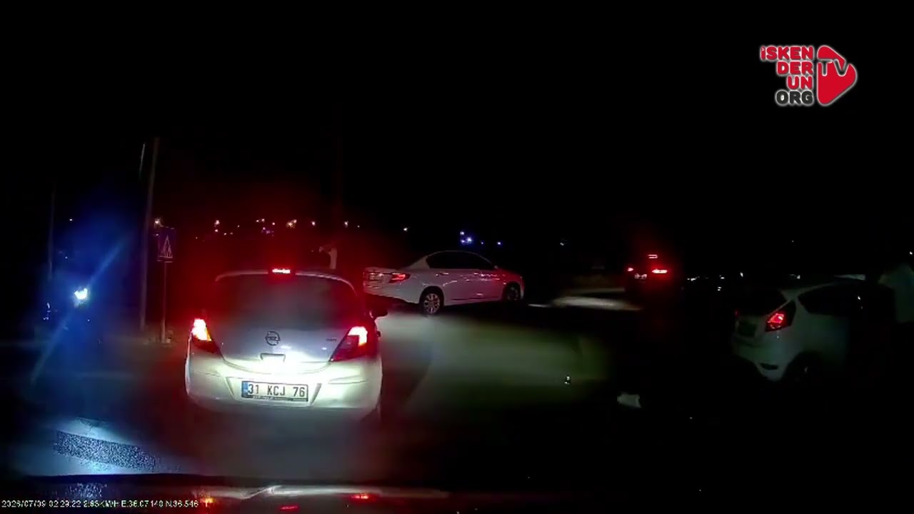 Arsuz-İskenderun Yolundaki Kaza Kamerada...