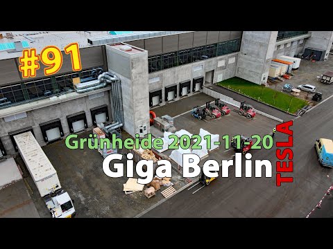 #91 Tesla Giga Berlin • 2021-11-20 • Gigafactory 4K
