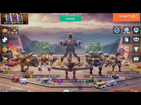 @playwarrobots Full Yandi hangar need kills for Yummy Wave task