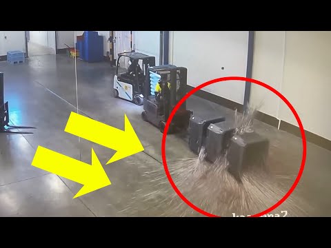 Forklift Accidents Caught on Camera - Caused by Uncertified Forklift Operators | Forklift Fails