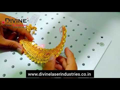 Gold jewellery engraving machine
