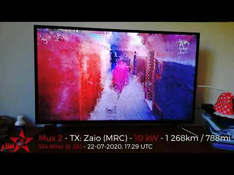 Digital TV DX: 1 268km Tropo from Morocco! Mux 2, 10 kW (2020)