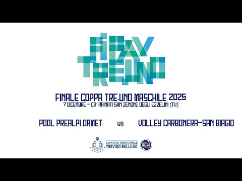FINALE COPPA TRE.UNO M: POOL PREALPI ORMET - VOLLEY CARBONERA-SAN BIAGIO