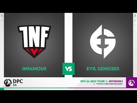 Infamous vs Evil Geniuses Game 1 - 2023 DPC SA Div 1 Tour 1 w/ GoDz & Guipepe