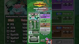 Mega Venusaur es uno de los Pokémon mas equilibrados en Pokémon Champions!