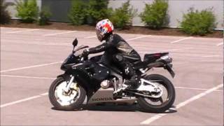 preview picture of video 'Honda CBR 600 RR Knieschleifen'