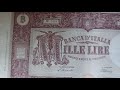 Banconota 1 000 Lire Italiane Grande M Banca D Italia Collezione Cartamoneta Numismatica
