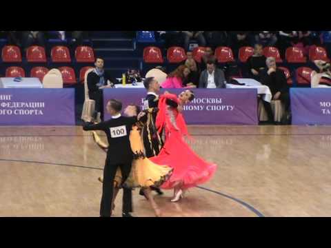 Чемпионат Москвы Любители Стандарт 1/4 Вальс Отсечкин Александр - Богданова Яна
